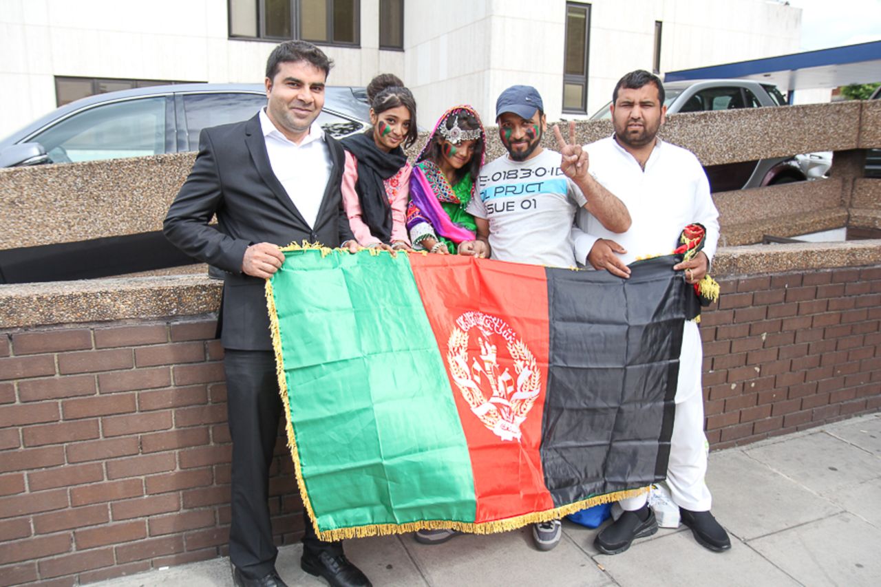 A family from Birmingham shows their Afghan pride, MCC v Afghanistan, Lord's, July 11, 2017