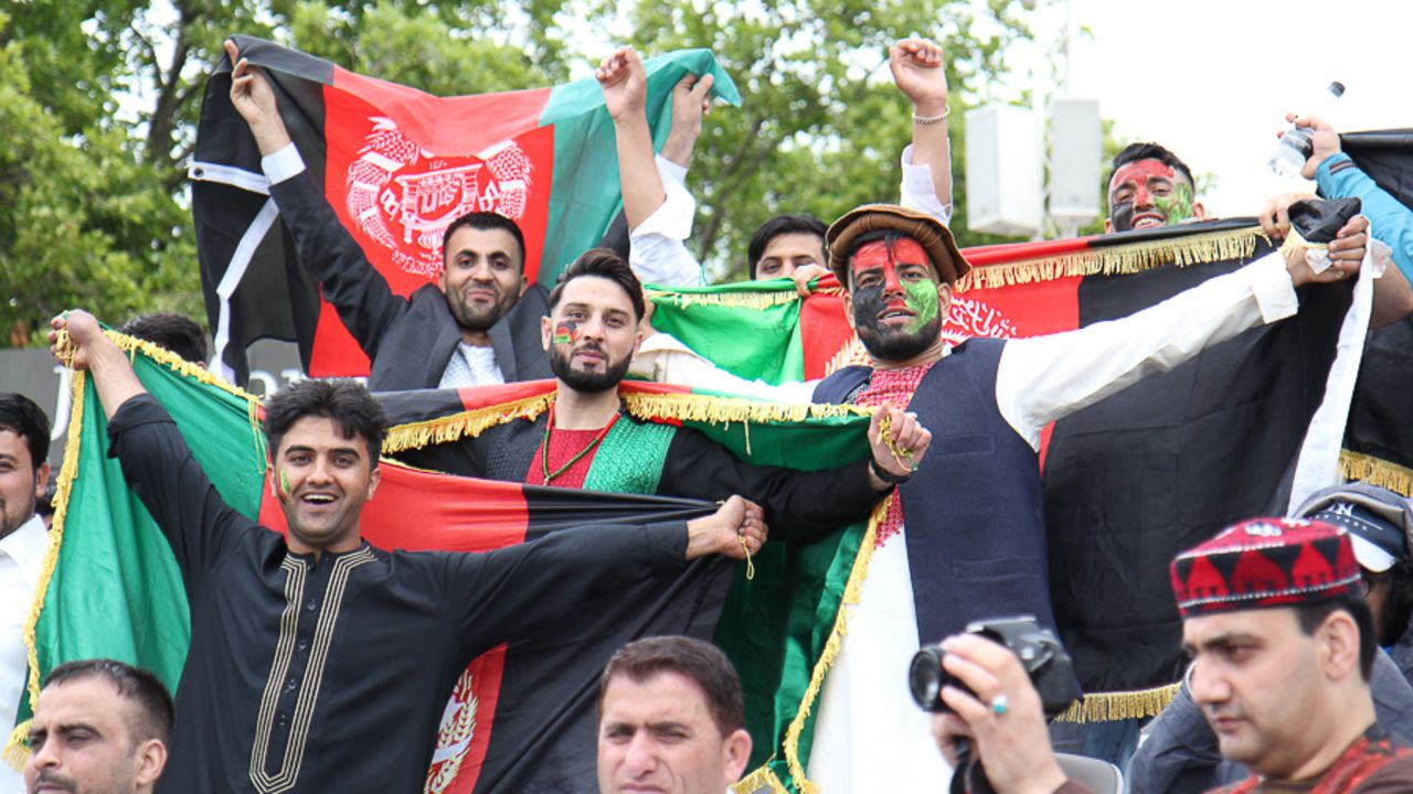 Afghanistan fans show their colours at Lord's, MCC v Afghanistan, Lord's, July 11, 2017