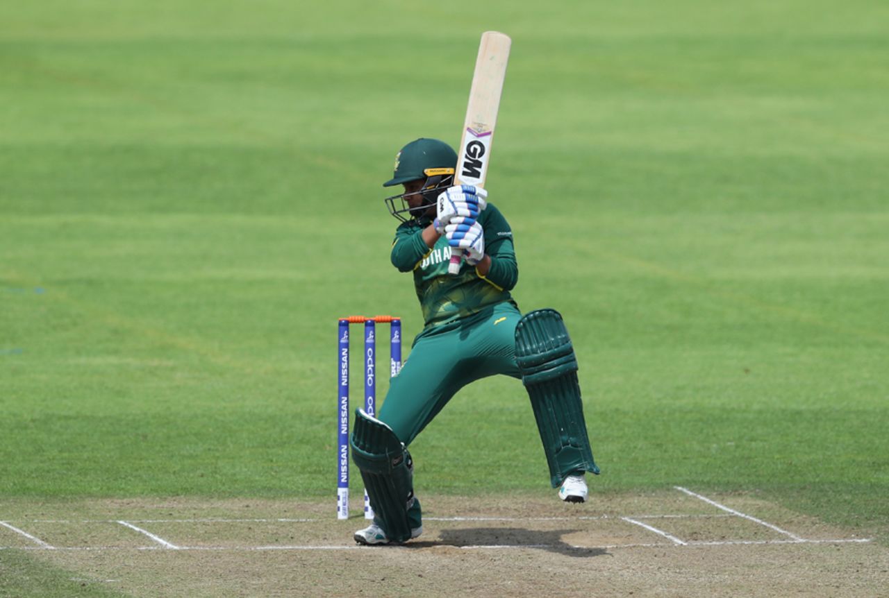 Trisha Chetty cut and pulled with elan before falling for 13, South Africa Women v Sri Lanka Women, Women's World Cup, Taunton, July 12, 2017