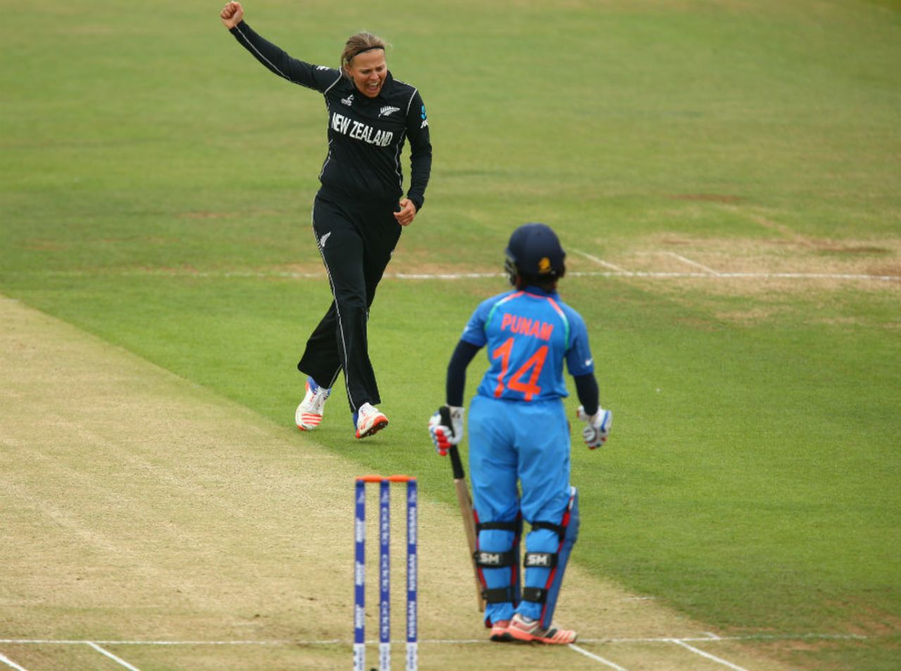 Punam Raut, who made a century in the previous game, fell cheaply, India v New Zealand, Women's World Cup, July 15, 2017