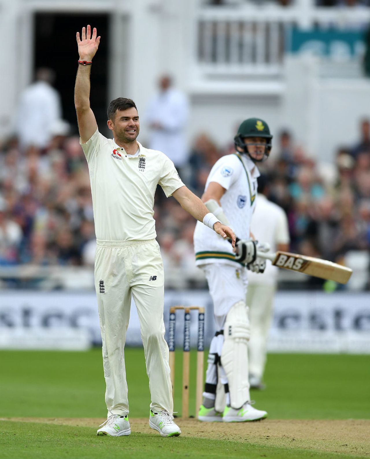 James Anderson completed his five-wicket haul with the scalp of Morne Morkel, England v South Africa, 2nd Investec Test, Trent Bridge, 2nd day, July 15, 2017