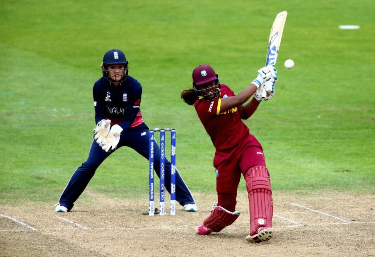 Hayley Matthews was strong down the ground, England v West Indies, Women's World Cup, Bristol, July 15, 2017