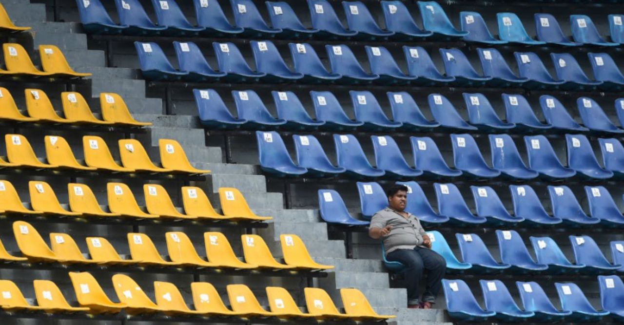 The R. Premadasa Stadium was not packed on Sunday, Sri Lanka v Zimbabwe, only Test, 3rd day, Colombo, July 16, 2017