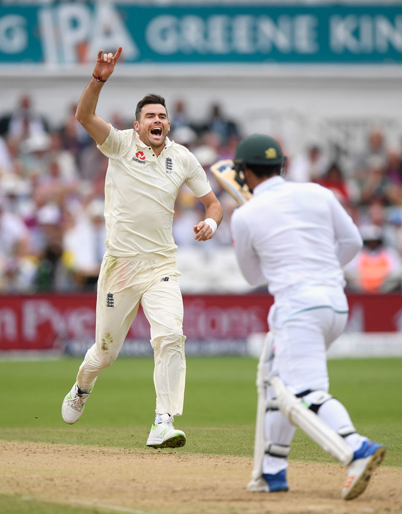 James Anderson had Quinton de Kock caught behind, England v South Africa, 2nd Investec Test, Trent Bridge, 3rd day, July 16, 2017