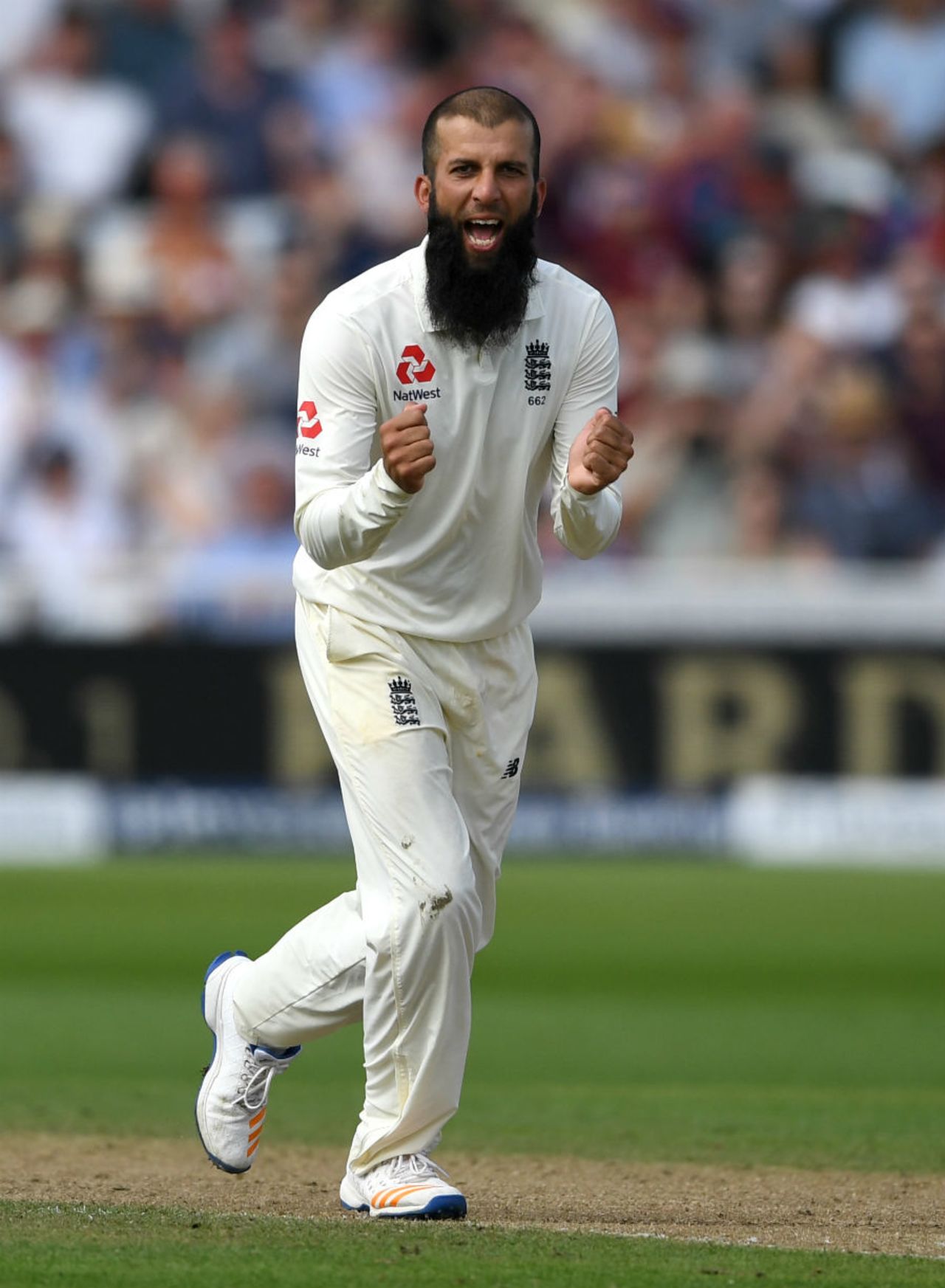 Moeen Ali claimed the wicket of Temba Bavuma before the new ball was due, England v South Africa, 2nd Investec Test, Trent Bridge, 3rd day, July 16, 2017