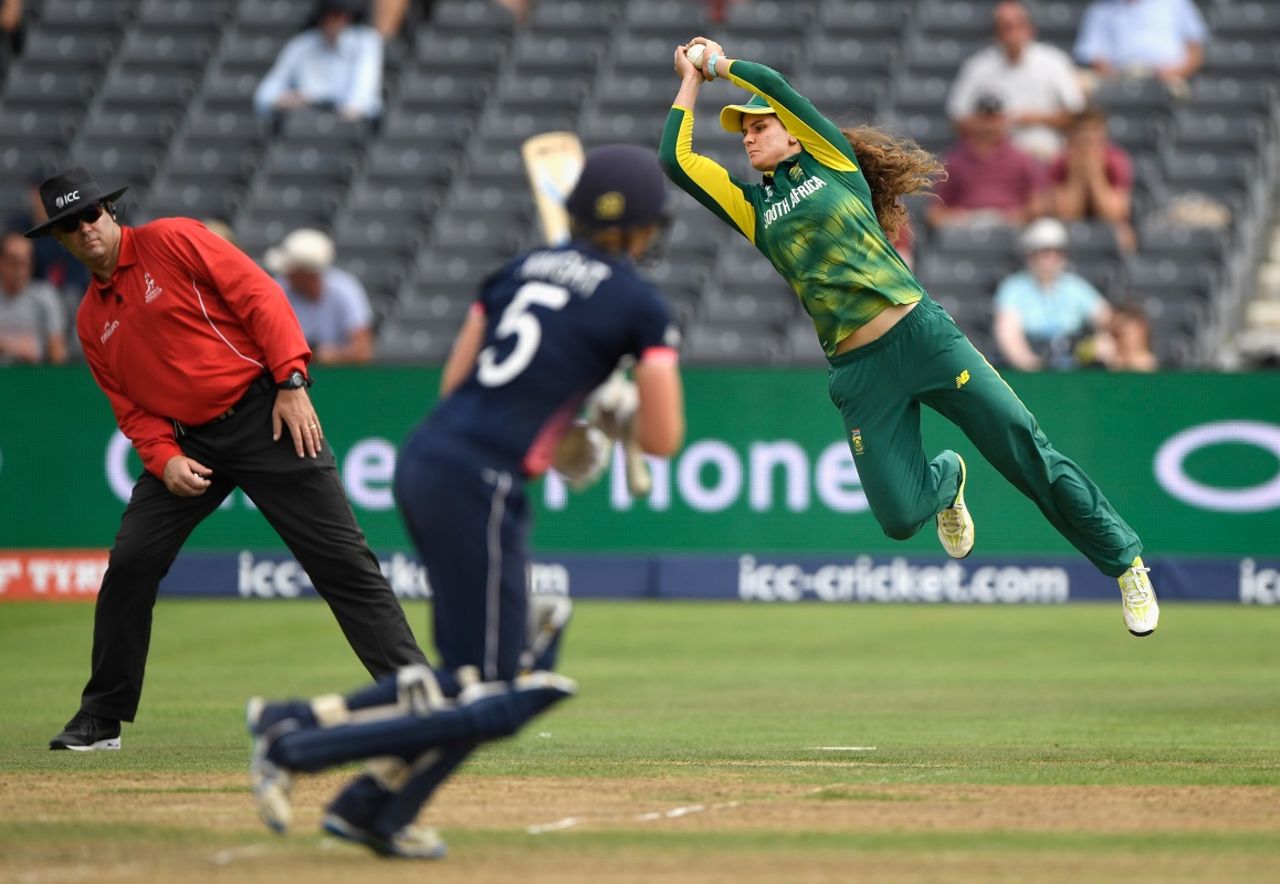 Laura Wolvaardt's reflexes were spot on at square leg, England v South Africa, Women's World Cup semi-final, Bristol, July 18, 2017