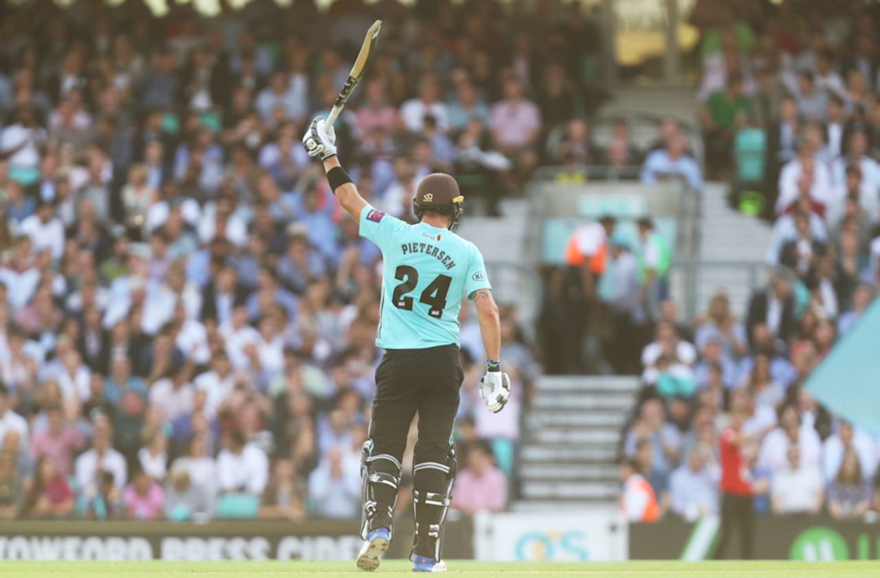 Kevin Pietersen returned in style for Surrey, Surrey v Essex, NatWest Blast, South Group, Kia Oval, July 19, 2017