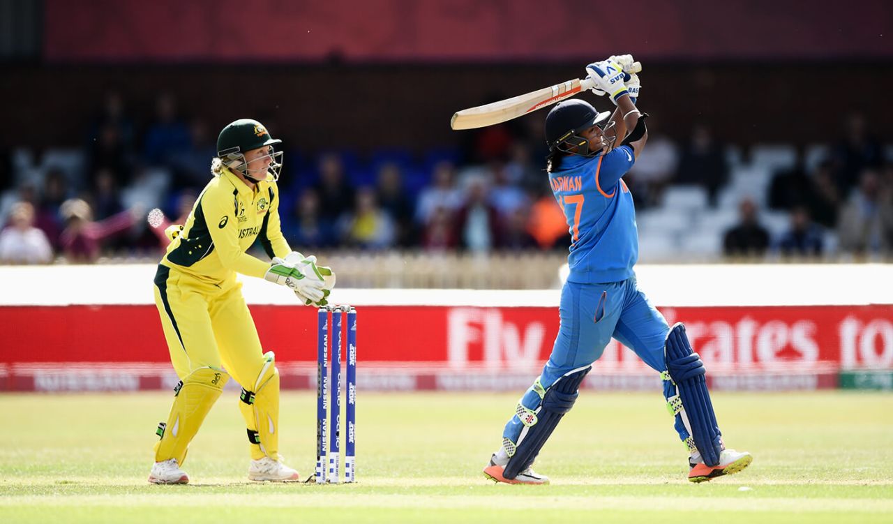 Shades of Kapil: Harmanpreet hit 20 fours and seven sixes in her innings, Australia v India, Women's World Cup, semi-final, Derby, July 20, 2017