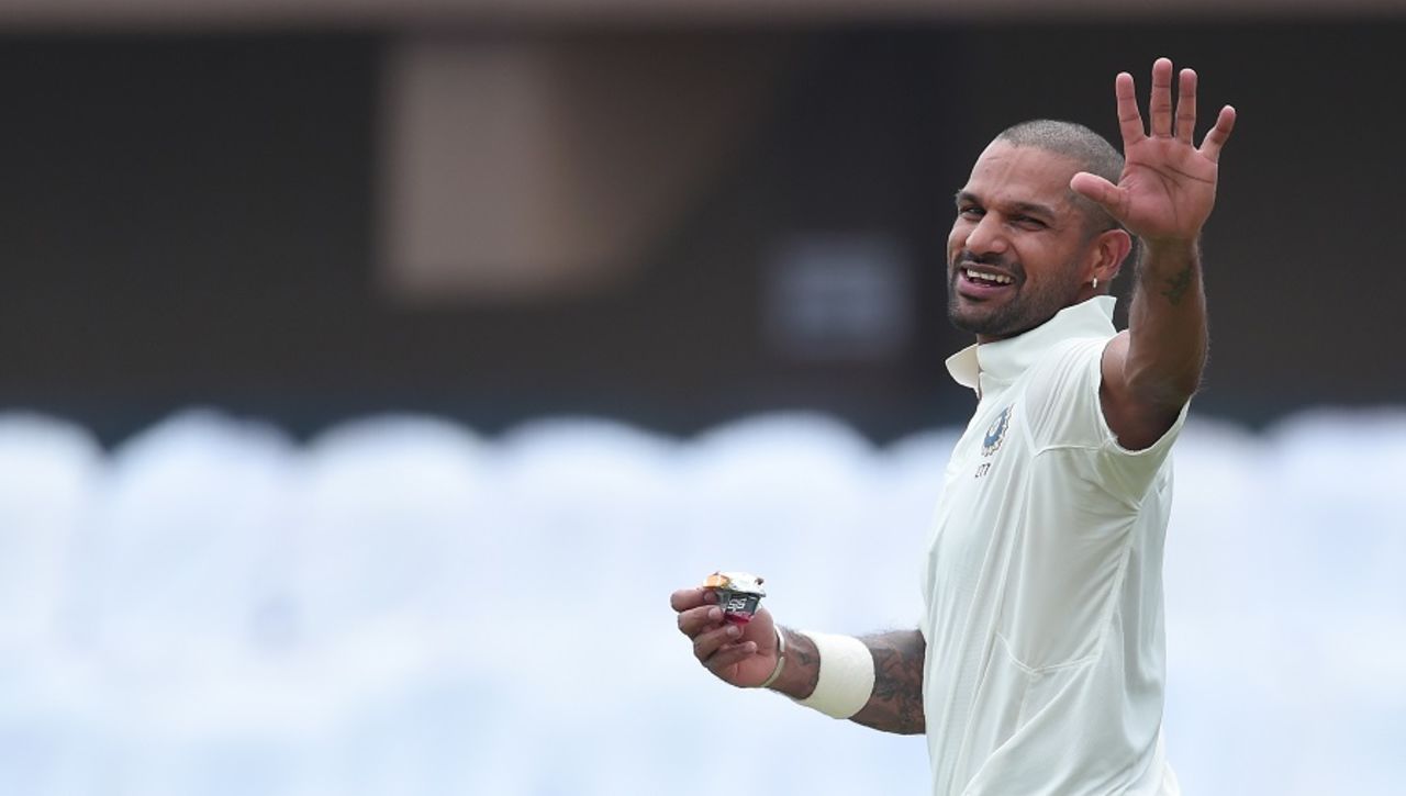 You can't stop me: Shikhar Dhawan smashed more than 100 runs in the post-lunch session, Sri Lanka v India, 1st Test, Galle, 1st day, July 26, 2017
