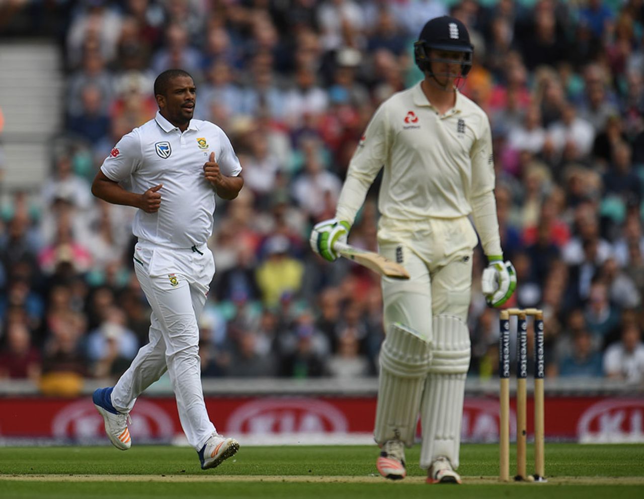 Vernon Philander removed Keaton Jennings for a duck, England v South Africa, 3rd Investec Test, The Oval, July 27, 2017