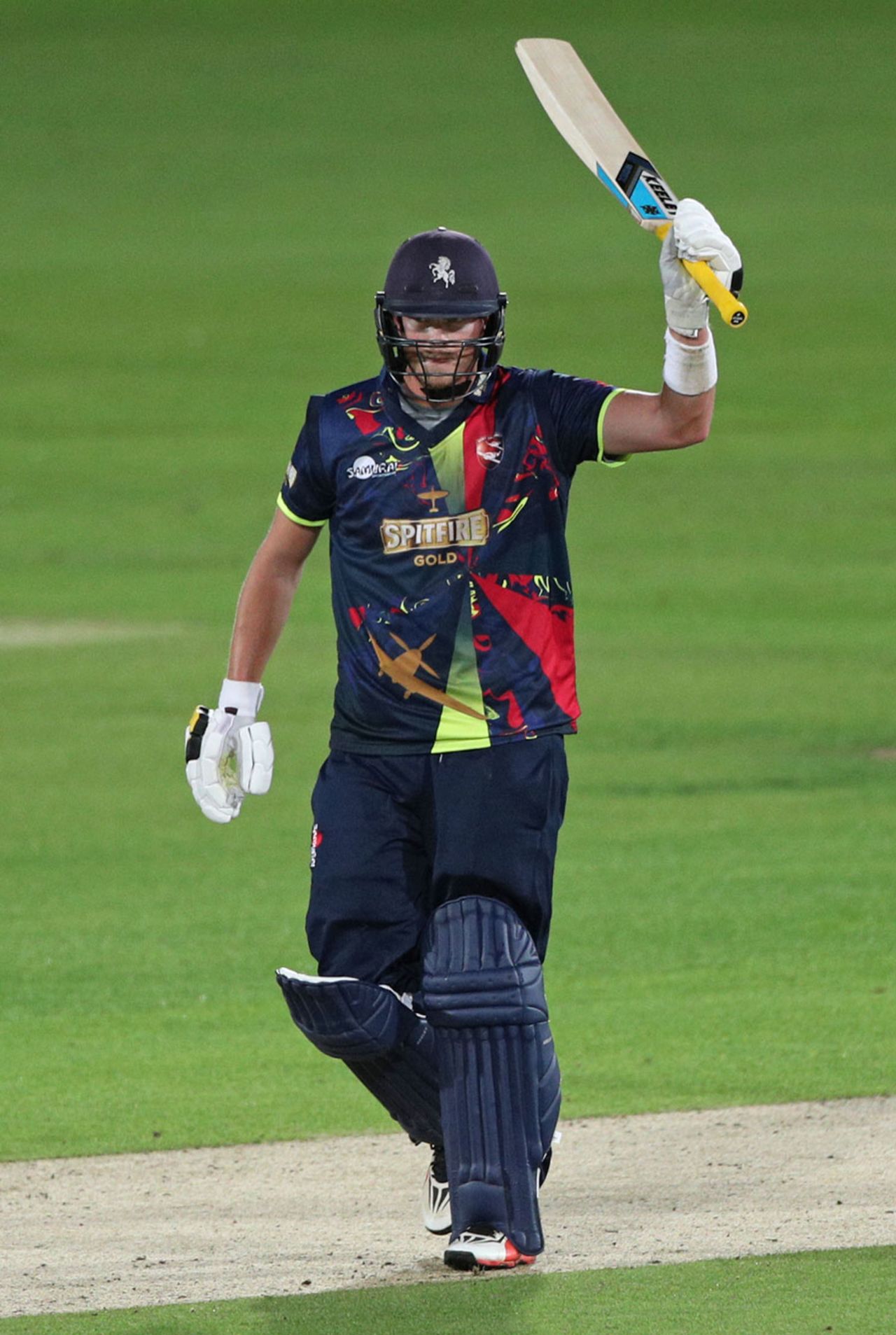 Sam Northeast led Kent home in their chase, Kent v Somerset, NatWest T20 Blast, South Group, Canterbury, July 27, 2017