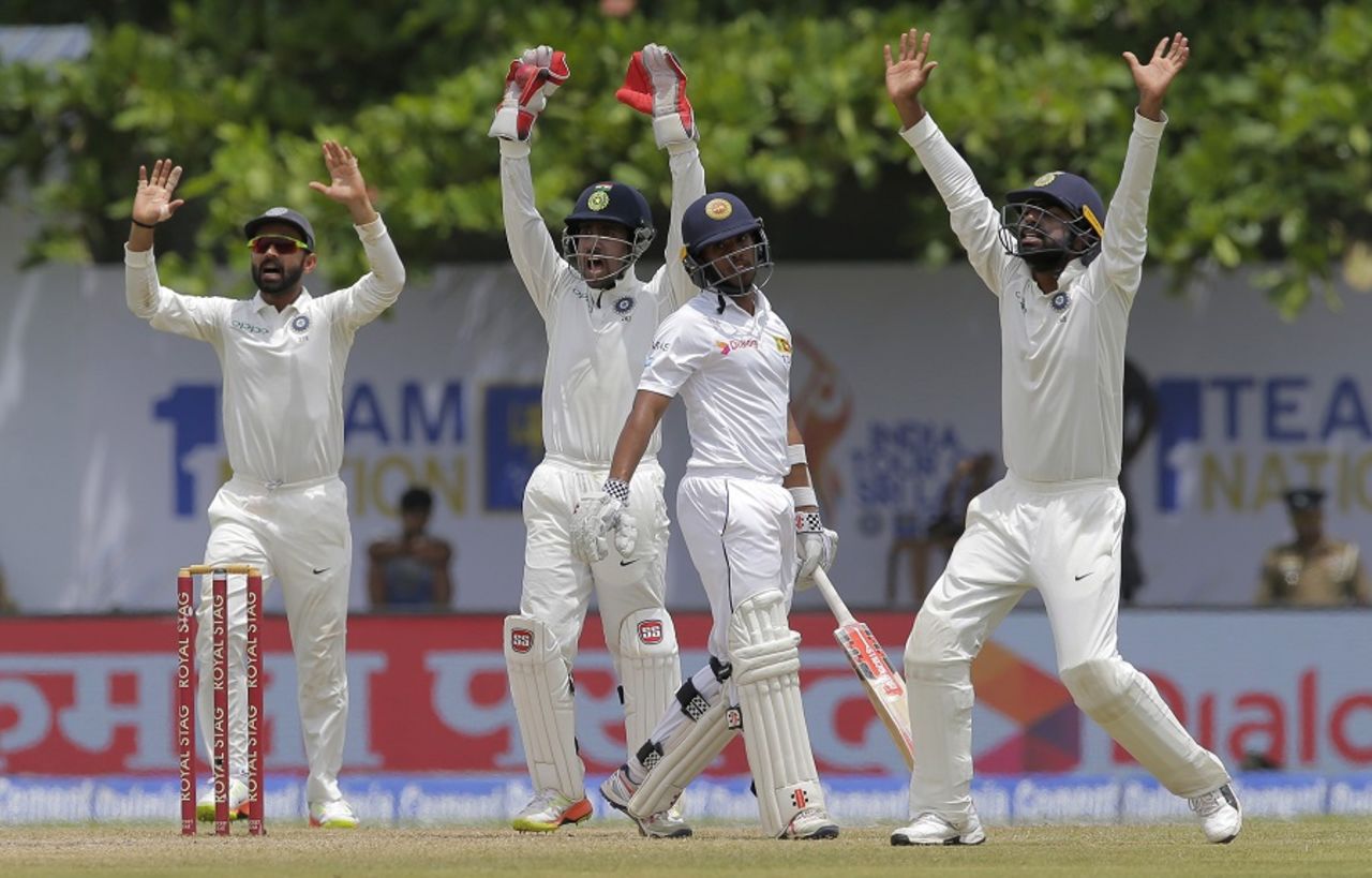 Kusal Mendis nicked behind for 36, Sri Lanka v India, 1st Test, Galle, 4th day, July 29, 2017