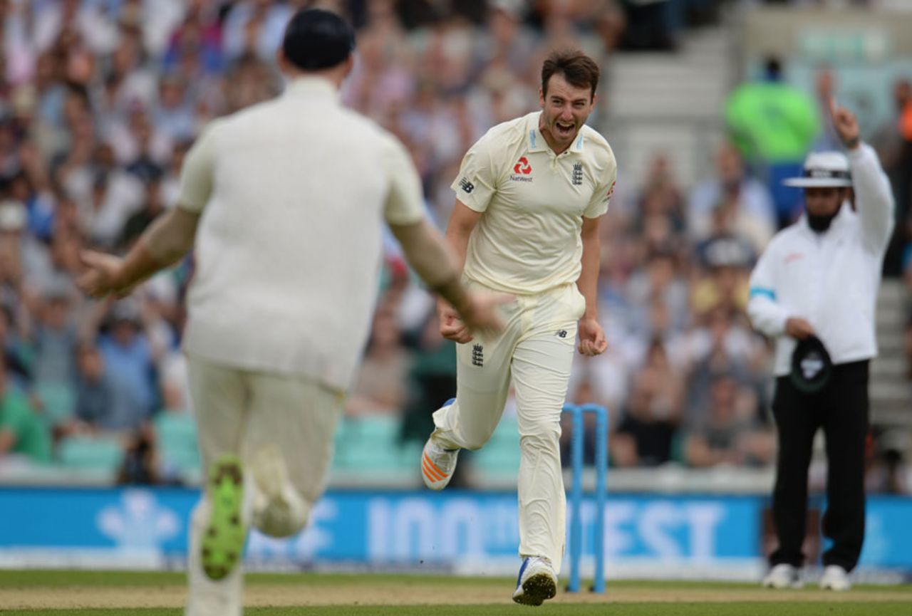 Toby Roland-Jones bagged a five-for on debut, England v South Africa, 3rd Investec Test, The Oval, 3rd day, July 29, 2017