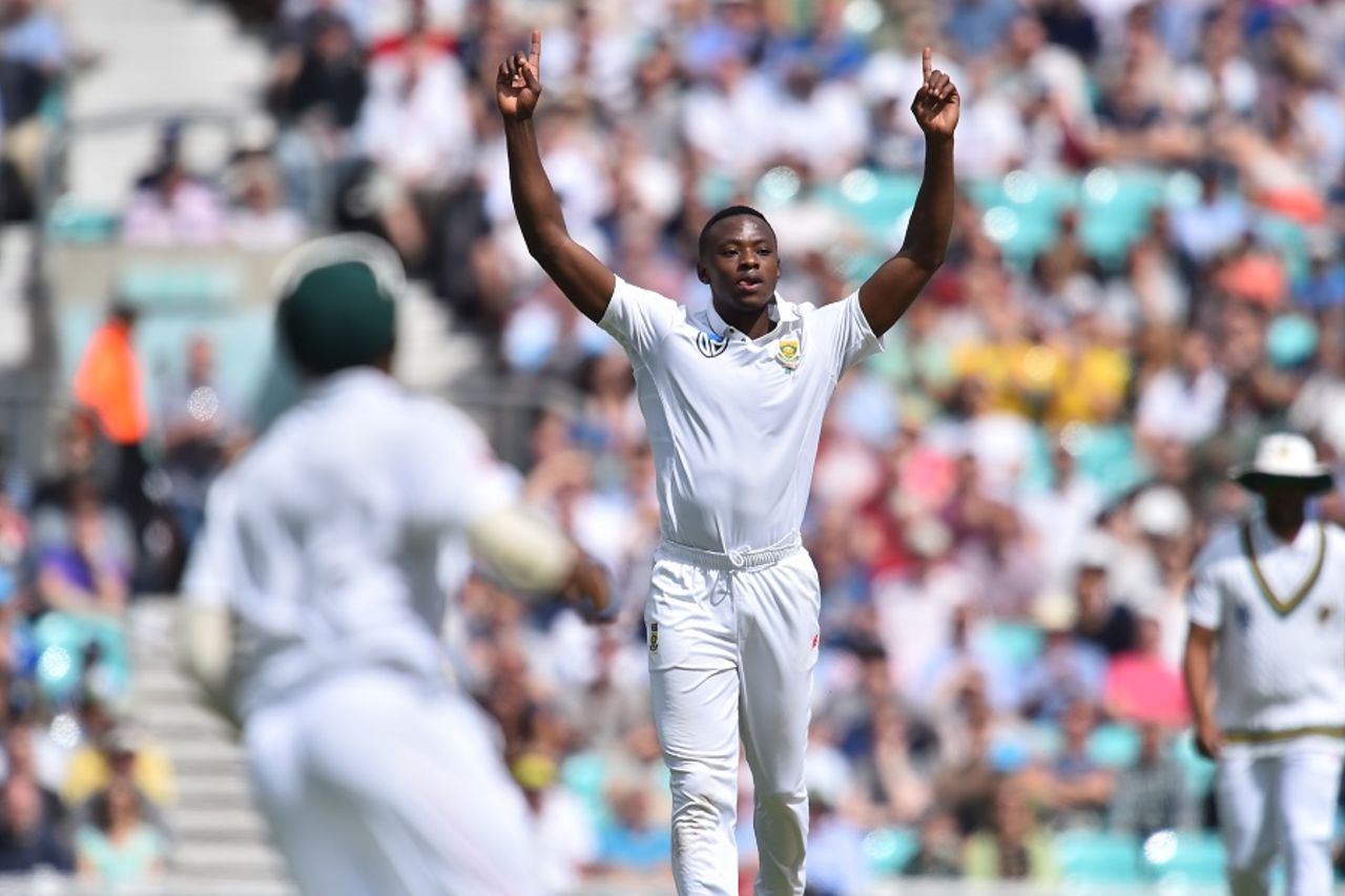 Kagiso Rabada denied Keaton Jennings a half-century, England v South Africa, 3rd Investec Test, The Oval, 4th day, July 30, 2017 