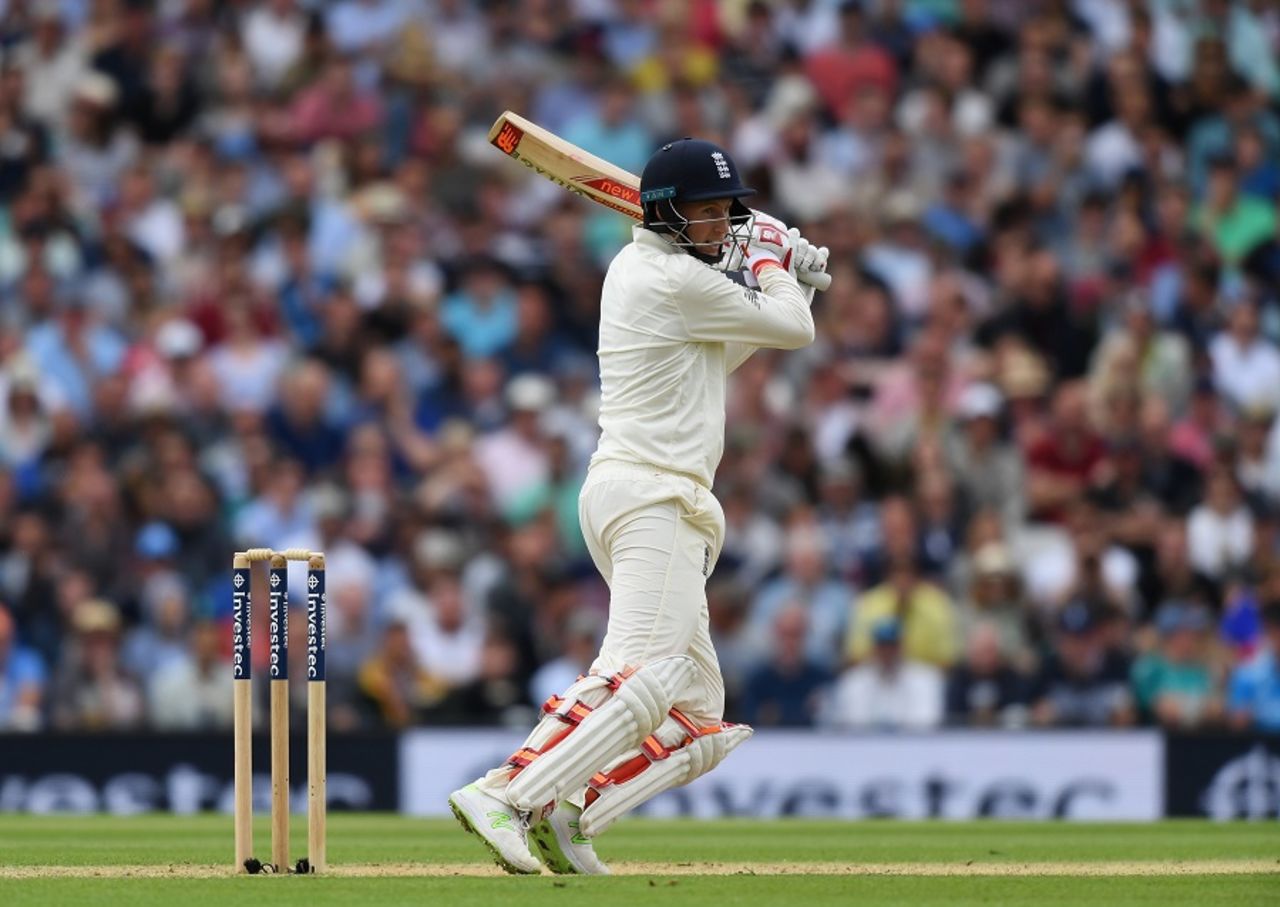 Joe Root unleashes a cut, England v South Africa, 3rd Investec Test, The Oval, 4th day, July 30, 2017 