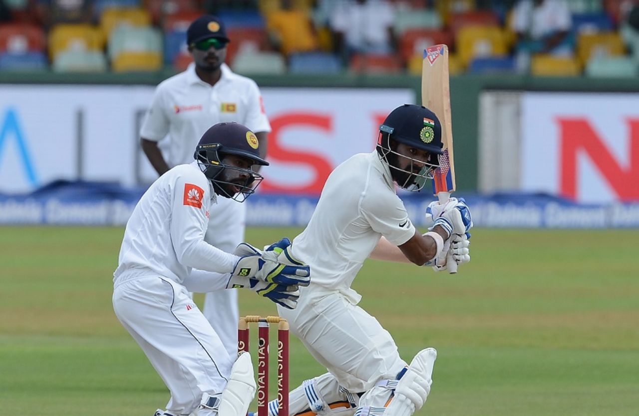 KL Rahul got off to a characteristically quick start, Sri Lanka v India, 2nd Test, SSC, 1st day, August 3, 3017