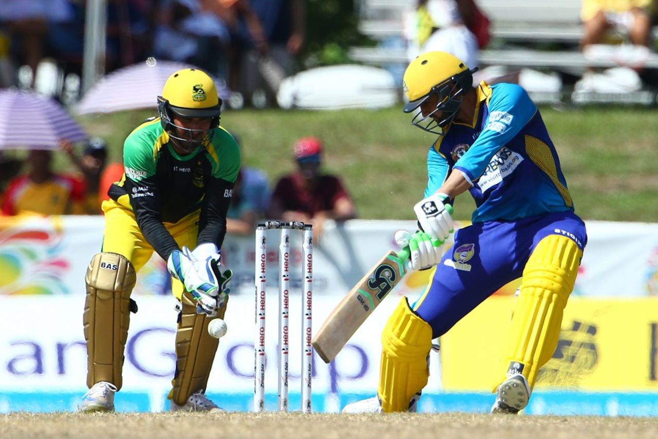 Shoaib Malik top-scored for Tridents with 33, Barbados Tridents v Jamaica Tallawahs, CPL, Lauderhill, August 5, 2017