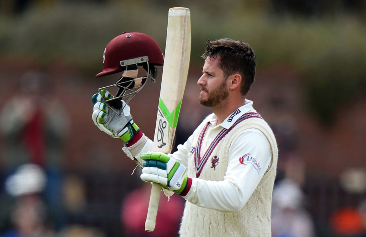 Steven Davies made his maiden Somerset hundred against his old county, Somerset v Surrey, County Championship, Division One, Taunton, 2nd day, August 8, 2017