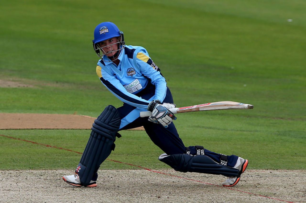 Lauren Winfield led from the front with 44, Yorkshire Diamonds v Lancashire Thunder, Kia Super League, Headingley, August 11, 2017