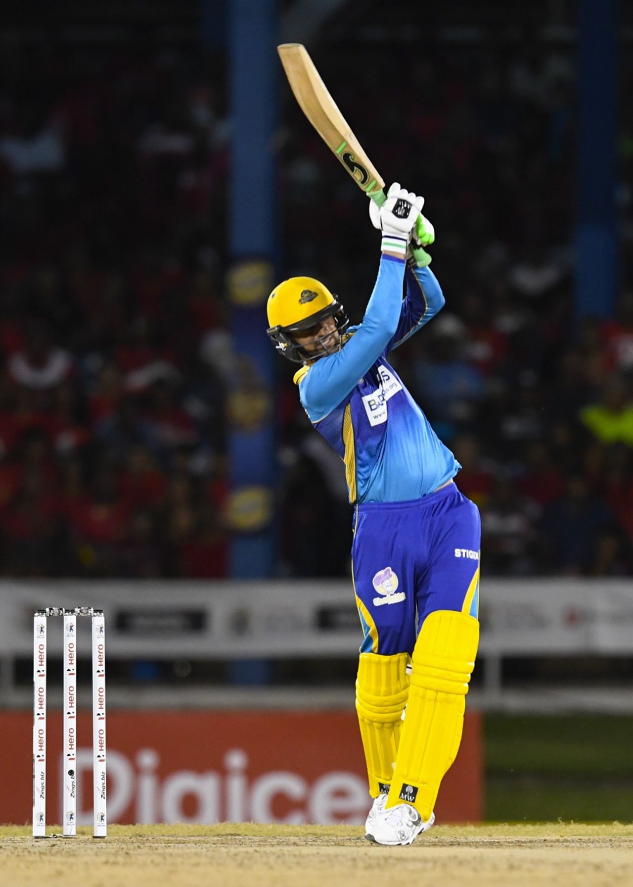 Shoaib Malik crossed 7000 runs in T20 cricket during his knock of 51, Barbados Tridents v Trinbago Knight Riders, CPL 2017, Port of Spain, August 12, 2017