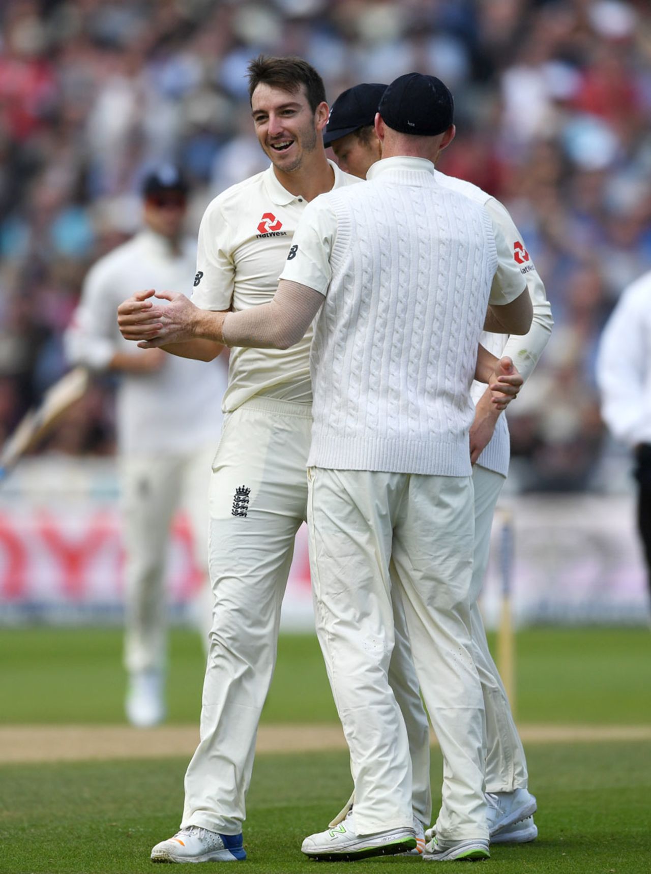 Toby Roland-Jones broke the fifth-wicket stand, England v West Indies, 1st Investec Test, Edgbaston, 3rd day, August 19, 2017