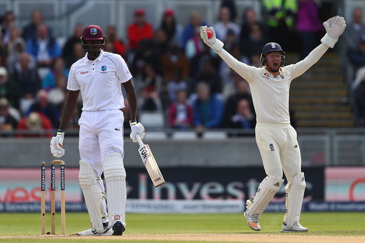 Jonny Bairstow was convinced Jason Holder had nicked his drive and DRS proved him right, England v West Indies, 1st Investec Test, Edgbaston, 3rd day, August 19, 2017