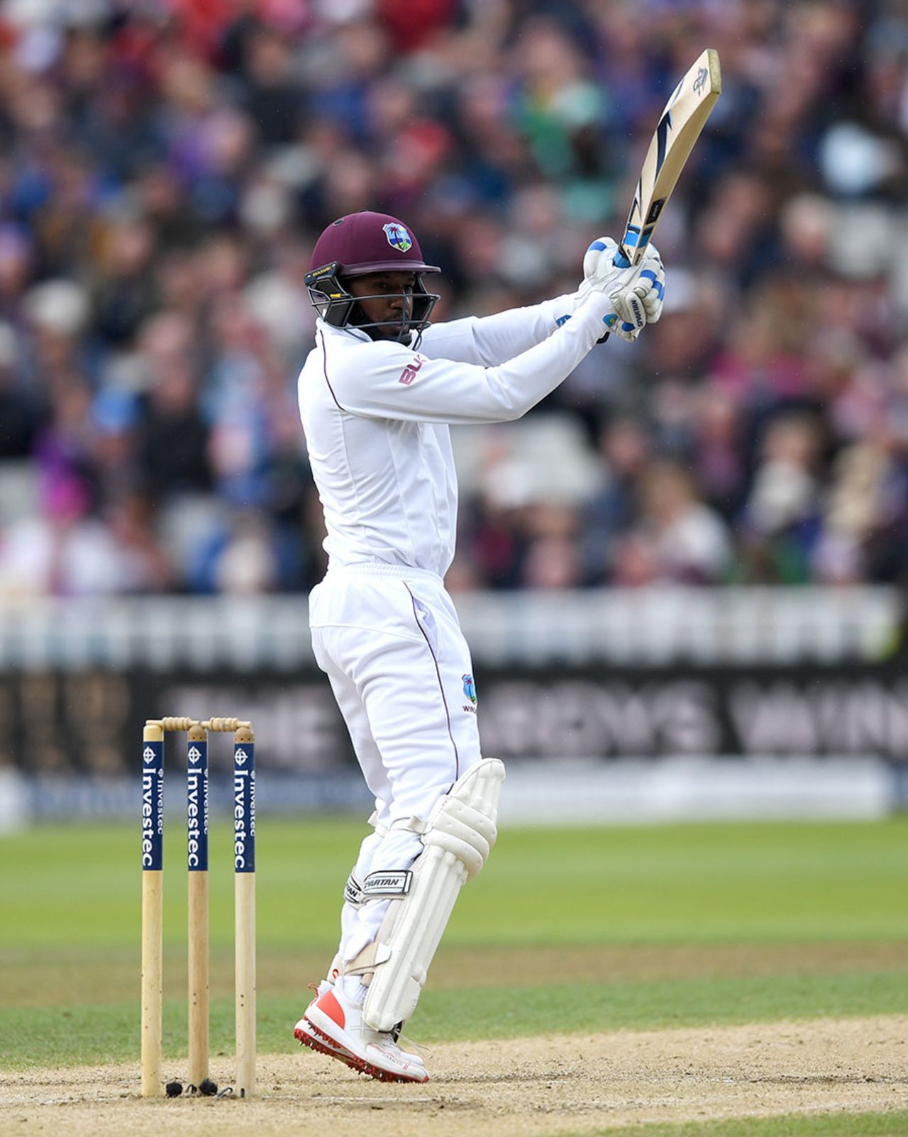 Jermaine Blackwood attacked as West Indies folded around him, England v West Indies, 1st Investec Test, Edgbaston, 3rd day, August 19, 2017