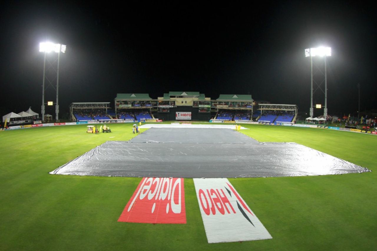 Heavy rain forced a washout, St Kitts and Nevis Patriots v St Lucia Stars, CPL 2017, Basseterre, August 19, 2017