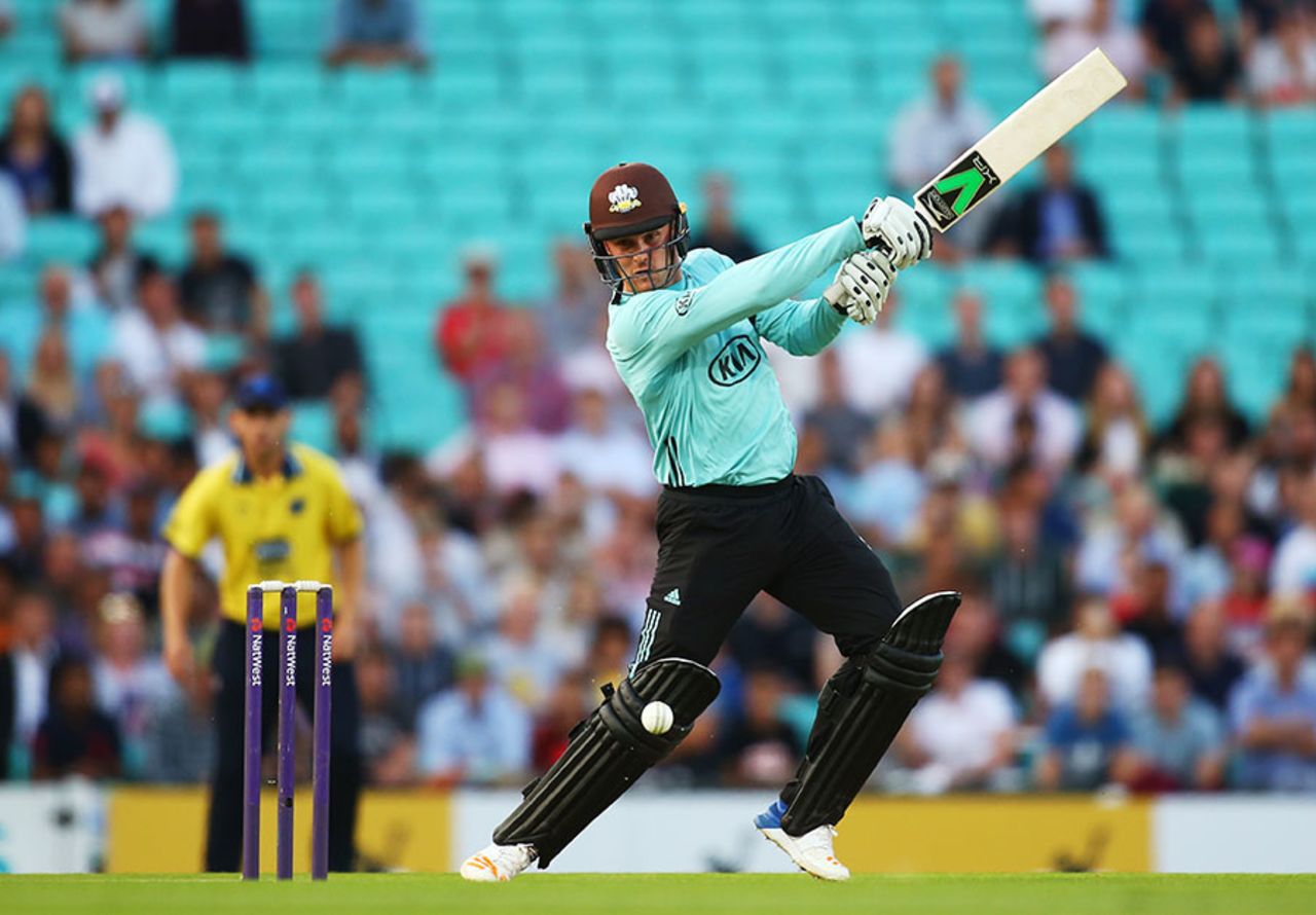 Jason Roy hit 74 off 38 balls, Surrey v Birmingham, NatWest T20 Blast, Quarter-final, Kia Oval, August 25, 2017