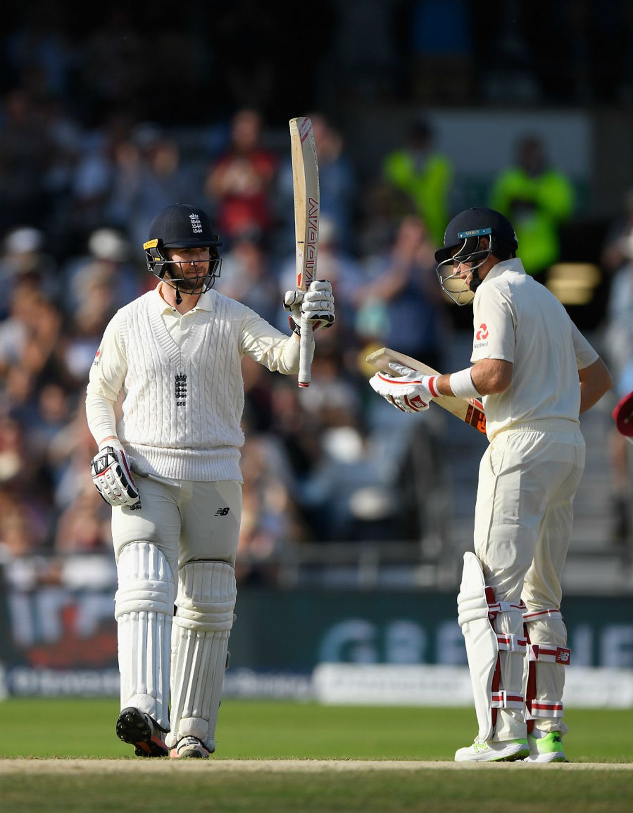 Mark Stoneman brought up his maiden Test half-century, England v West Indies, 2nd Investec Test, Headingley, 3rd day, August 27, 2017