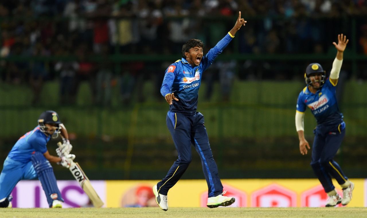 Akila Dananjaya had a good day in the office again, Sri Lanka v India, 3rd ODI, Pallekele, August 27, 2017
