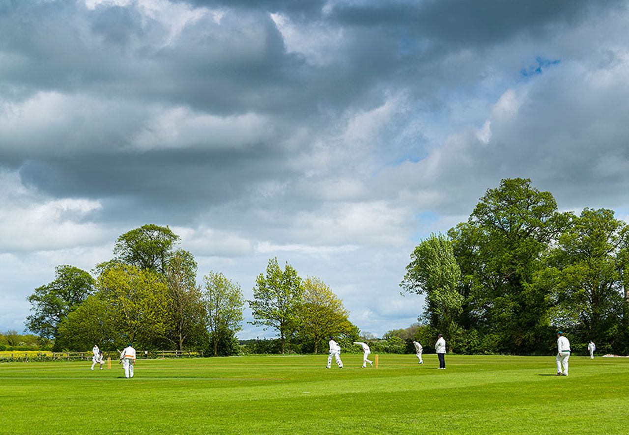 A general view of a village cricket match