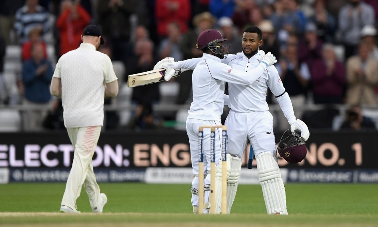 Shai Hope took West Indies closer to a win with his second century of the match, England v West Indies, 2nd Investec Test, Headingley, 5th day, August 29, 2017