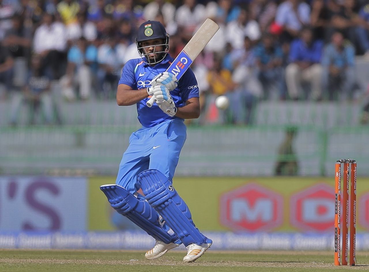 Rohit Sharma whips the ball off his pads, Sri Lanka v India, 4th ODI, Colombo, August 31, 2017