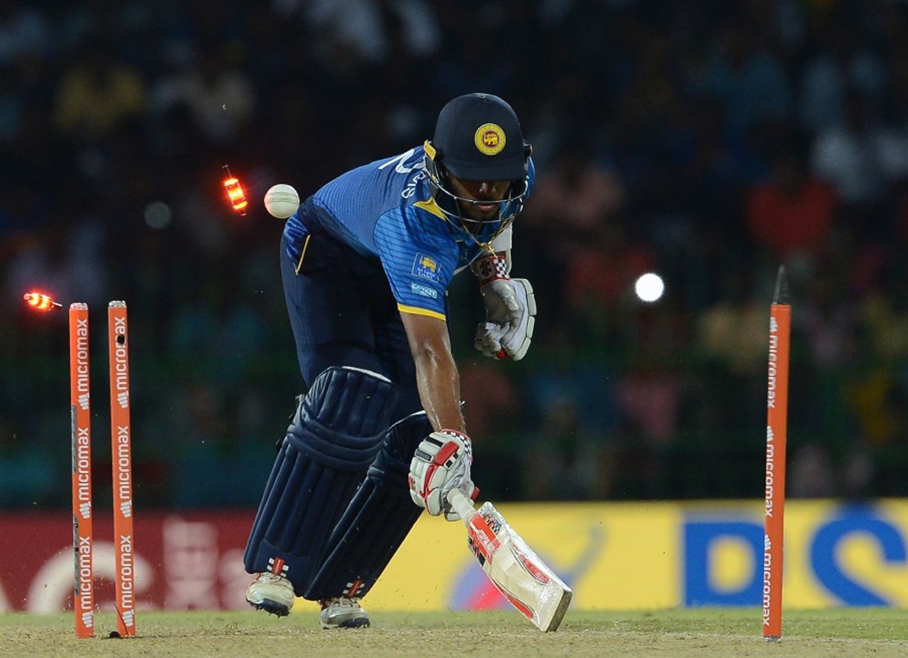 A direct hit from KL Rahul removed Kusal Mendis, Sri Lanka v India, 4th ODI, Colombo, August 31, 2017