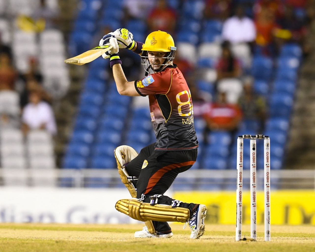 Colin Munro steered Knight Riders' chase with a half-century, Guyana Amazon Warriors v Trinbago Knight Riders, CPL 2017, 2nd Qualifier, Trinidad, September 7, 2017
