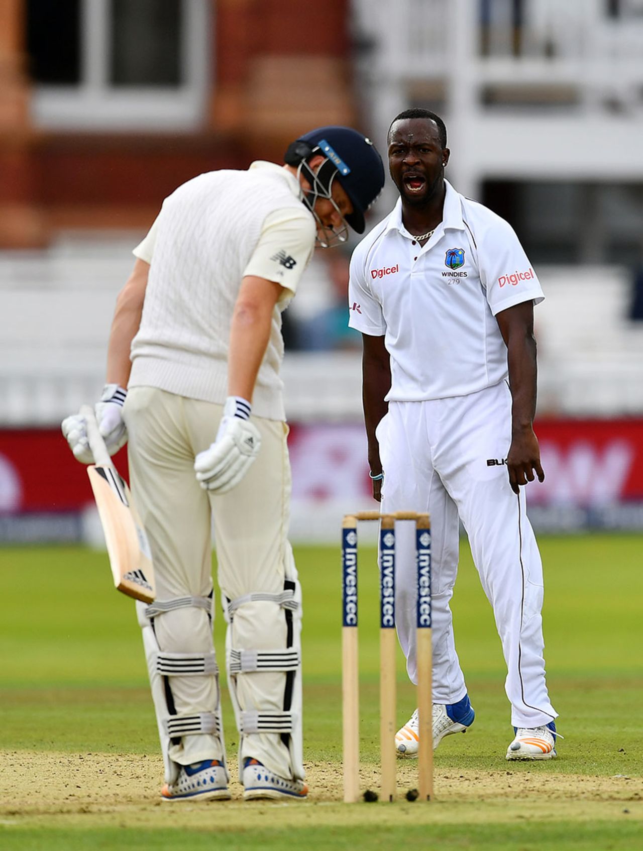 Kemar Roach ended a difficult stay for Jonny Bairstow, England v West Indies, 3rd Investec Test, Lord's, 2nd day, September 8, 2017 