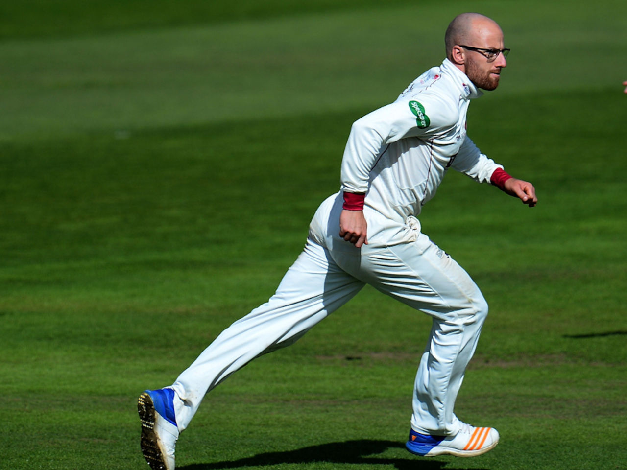 Jack Leach wheels away in triumph, Somerset v Lancashire, Specsavers Championship Division One, Taunton, September 15, 2017