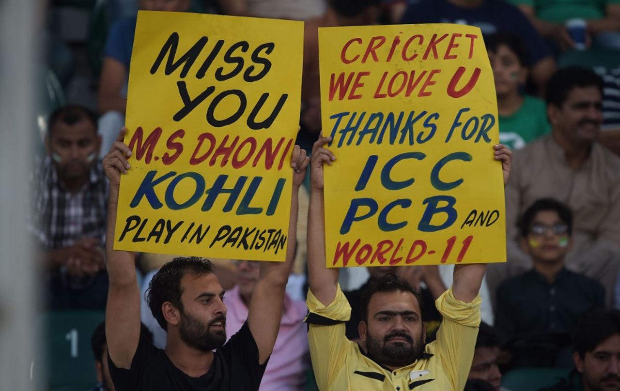 Pakistan's fans came out with heartfelt messages, Pakistan v World XI, 3rd T20I, Independence Cup 2017, Lahore, September 15, 2017