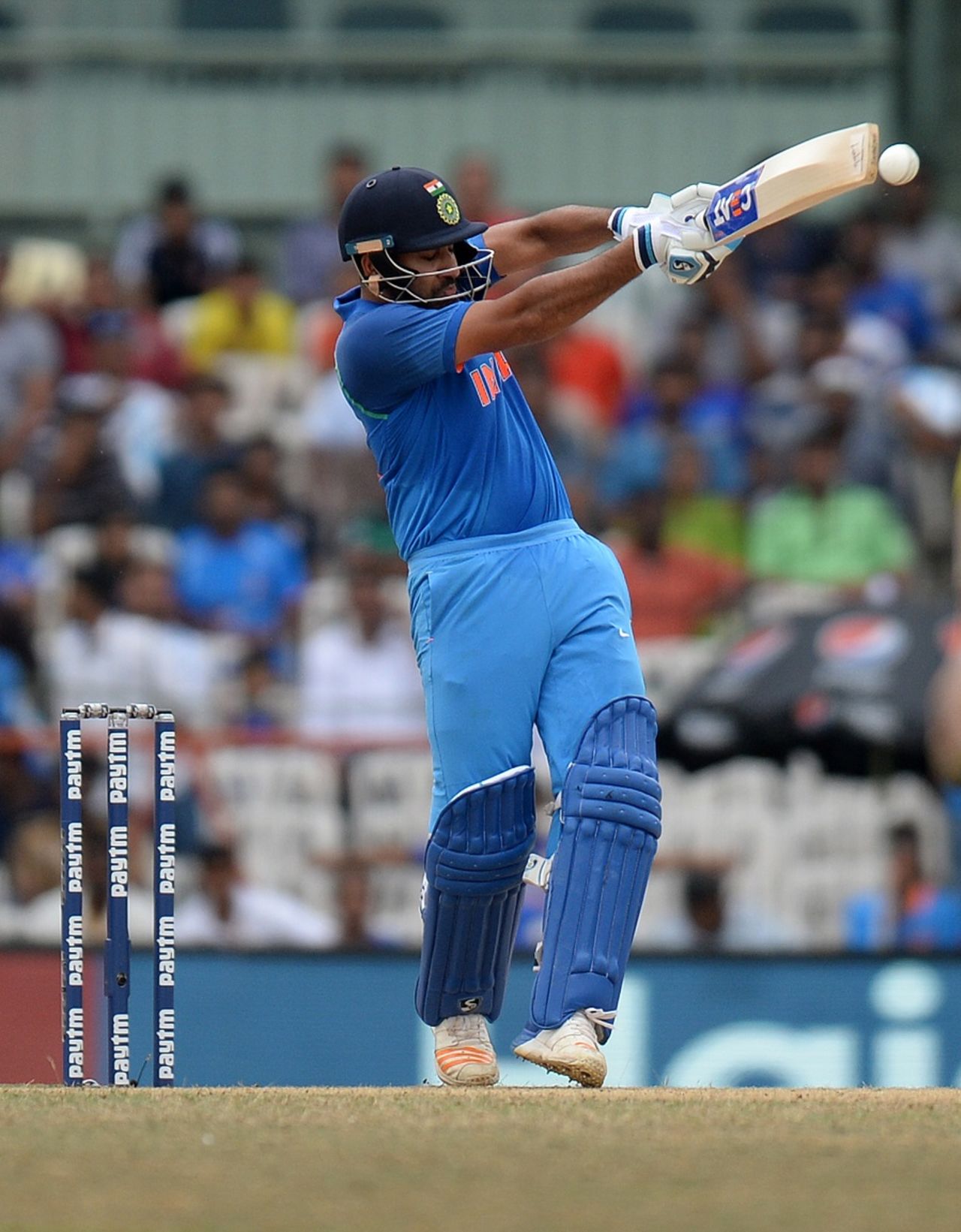 Rohit Sharma perished to the short ball, India v Australia, 1st ODI, Chennai, September 17, 2017