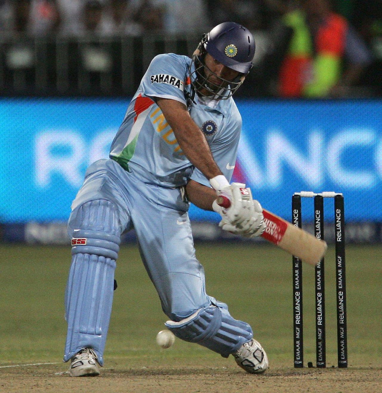 Yuvraj Singh lines up to play a shot, England v India, Group E, ICC World Twenty20, Durban, September 19, 2007