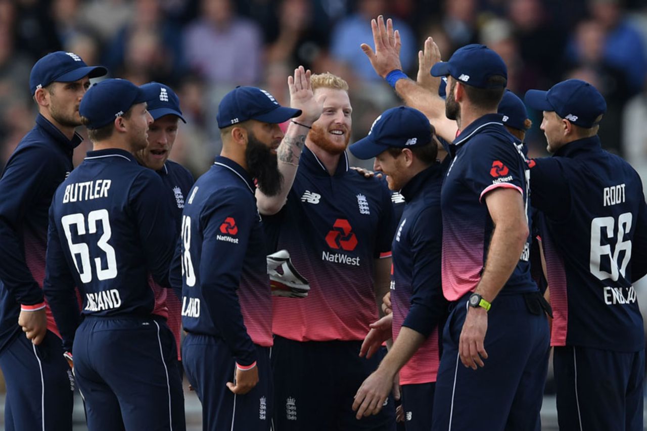 Ben Stokes struck in consecutive covers, England v West Indies, 1st ODI, Old Trafford, September 19, 2017