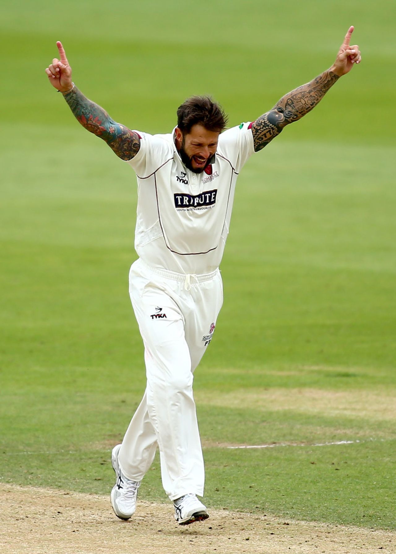Peter Trego broke the opening stand, Surrey v Somerset, County Championship, Division One, The Oval, 2nd day, September 20, 2017