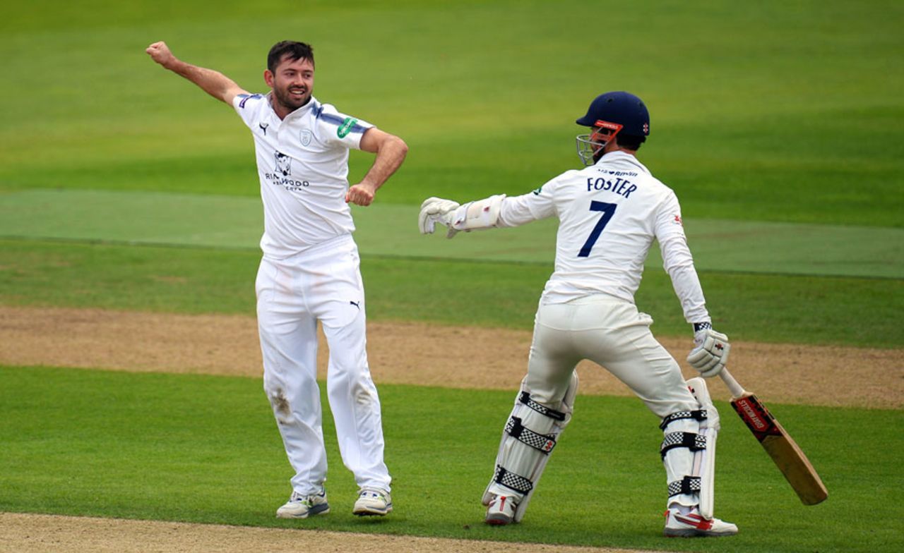 Ian Holland finished the innings off as Essex were made to follow on, Hampshire v Essex, County Championship, Division One, Ageas Bowl, 2nd day, September 20, 2017