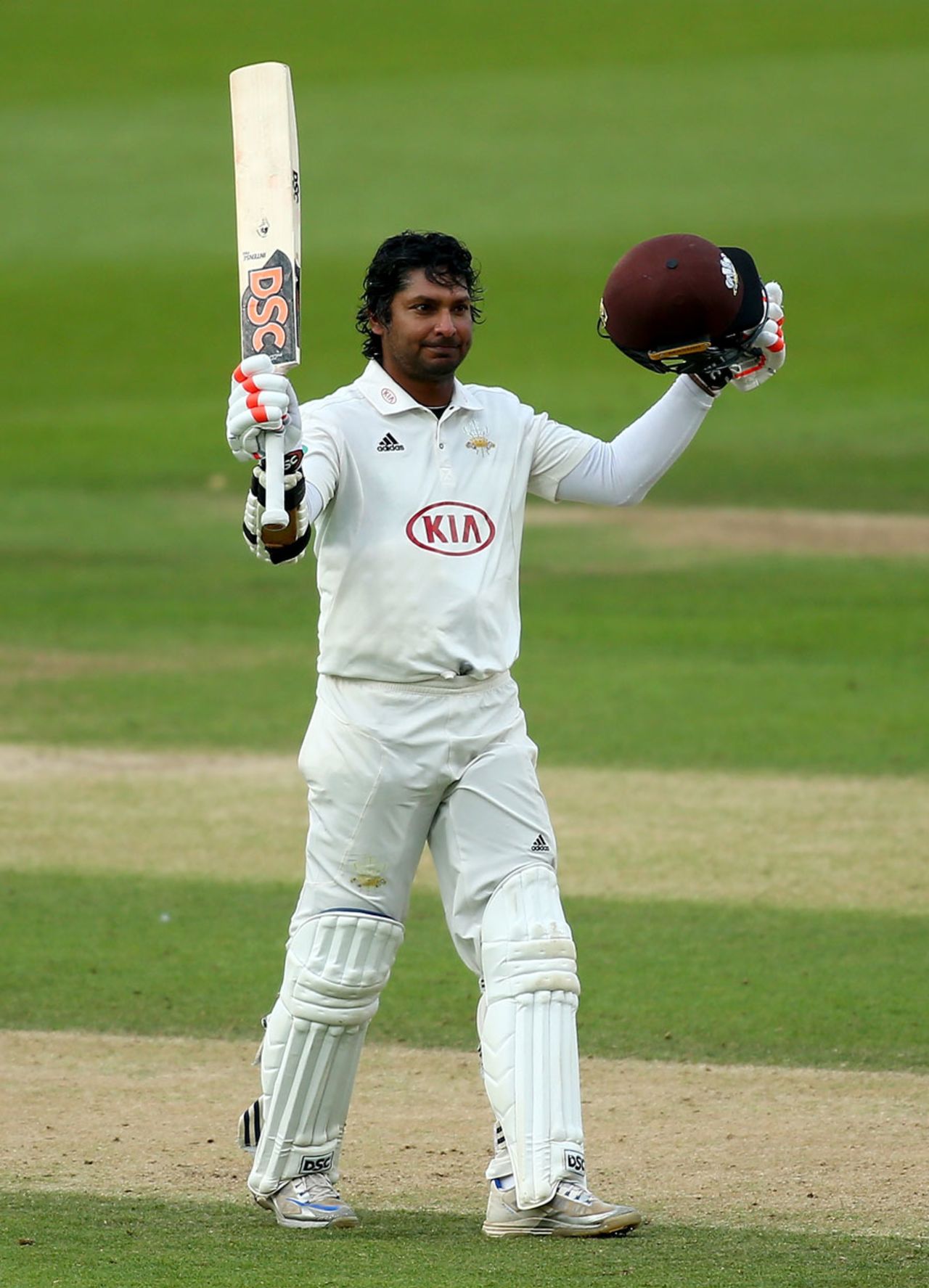 Kumar Sangakkara recorded his eighth hundred of the season, Surrey v Somerset, Specsavers Championship Division One, Kia Oval, September 20, 2017