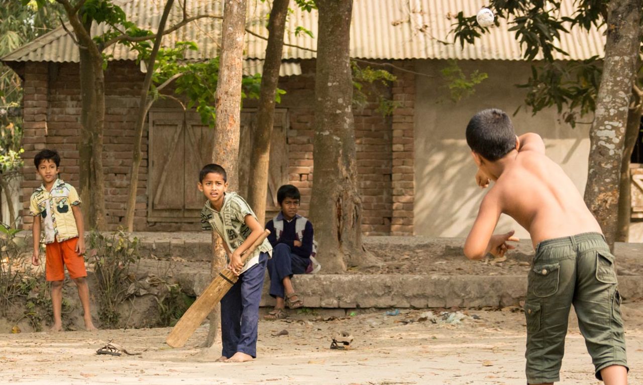 <b>Siddhant Singh Champava:</b> The game lasts as long as the tape lasts on the ball during street cricket at Bheramara, Bangladesh