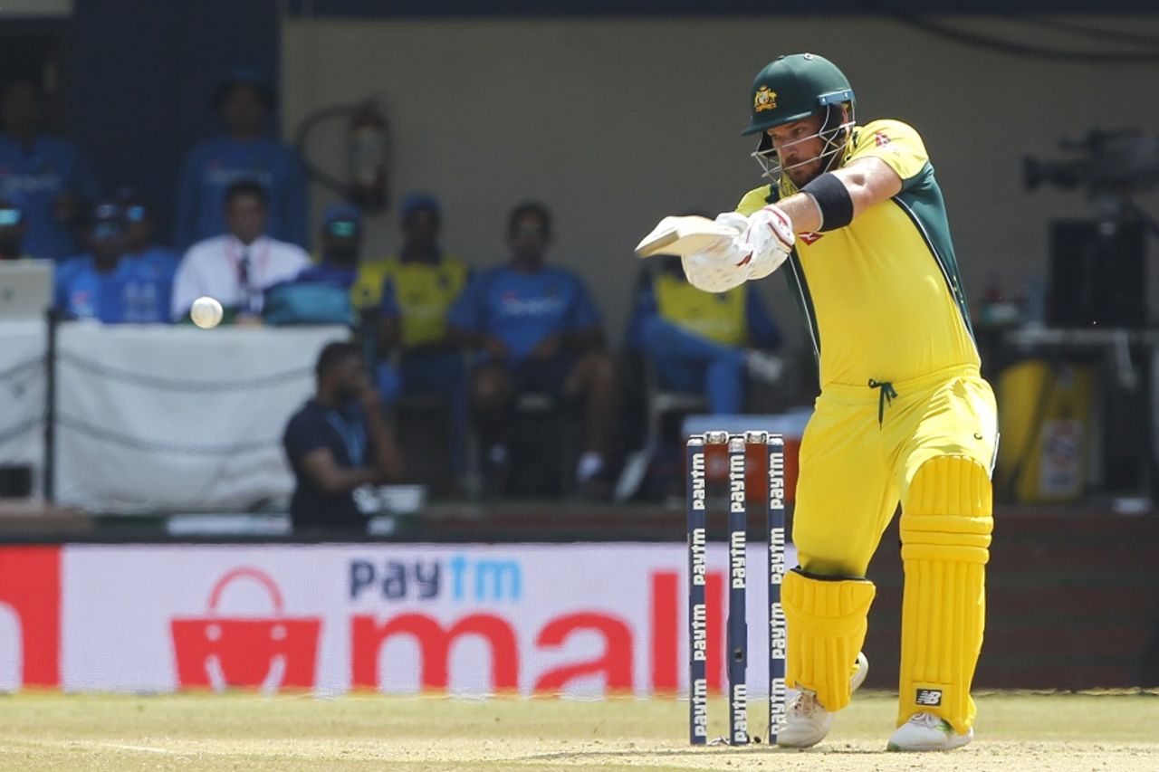 Aaron Finch returned in place of Hilton Cartwright, India v Australia, 3rd ODI, Indore