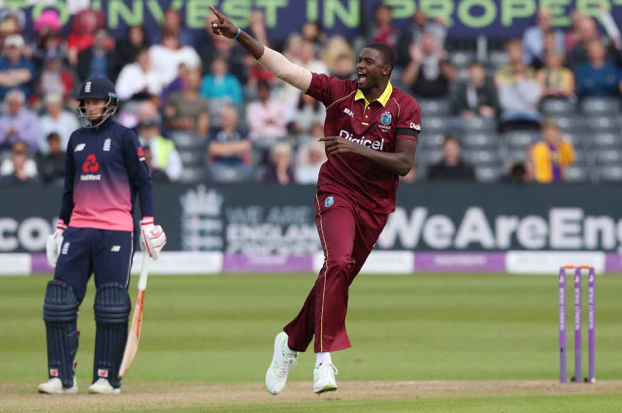 Jason Holder had Eoin Morgan caught behind first ball, England v West Indies, 3rd ODI, Bristol, September 24, 2017