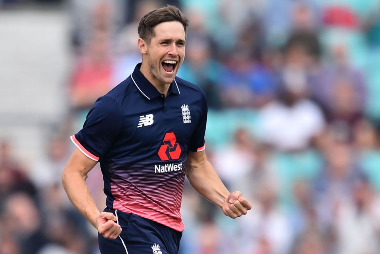 Chris Woakes struck in his first over, England v West Indies, 4th ODI, The Oval, September 27, 2017