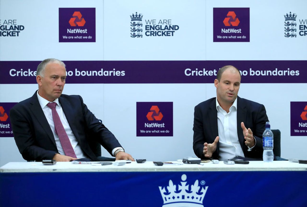 James Whitaker and Andrew Strauss were at England's Ashes squad unveiling, The Oval, September 27, 2017